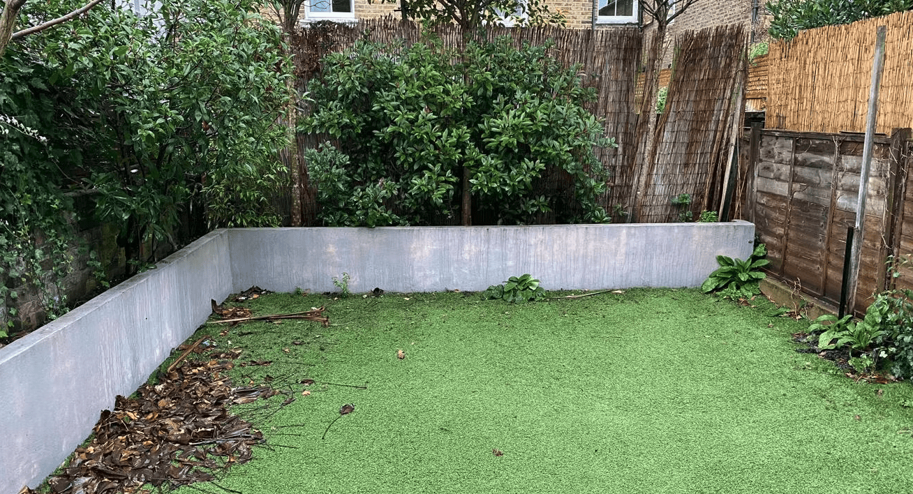 Paving and planting work